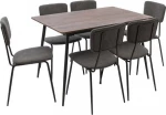 Τραπεζαρία Τania Επεκτεινόμενη 7τμχ 120x80cm