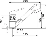 Franke Novara Plus Ντους Μπεζ 3150501131
