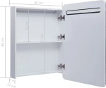 vidaXL 285118 με Ντουλάπι και Φωτισμό LED 60x11x80 cm