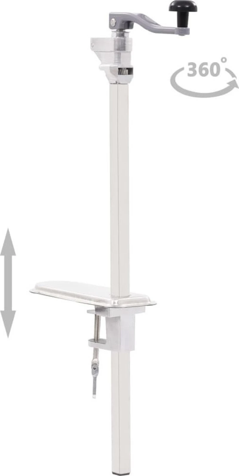 vidaXL Ανοιχτήρι Κονσέρβας Πάγκου Ασημί 70cm