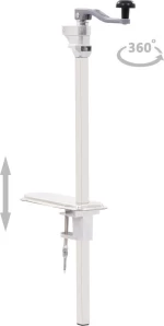 vidaXL Ανοιχτήρι Κονσέρβας Πάγκου Ασημί 70cm