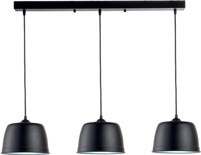 ArkoLight Κρεμαστό Φωτιστικό Μοντέρνο Τρίφωτο Ράγα Μαύρο