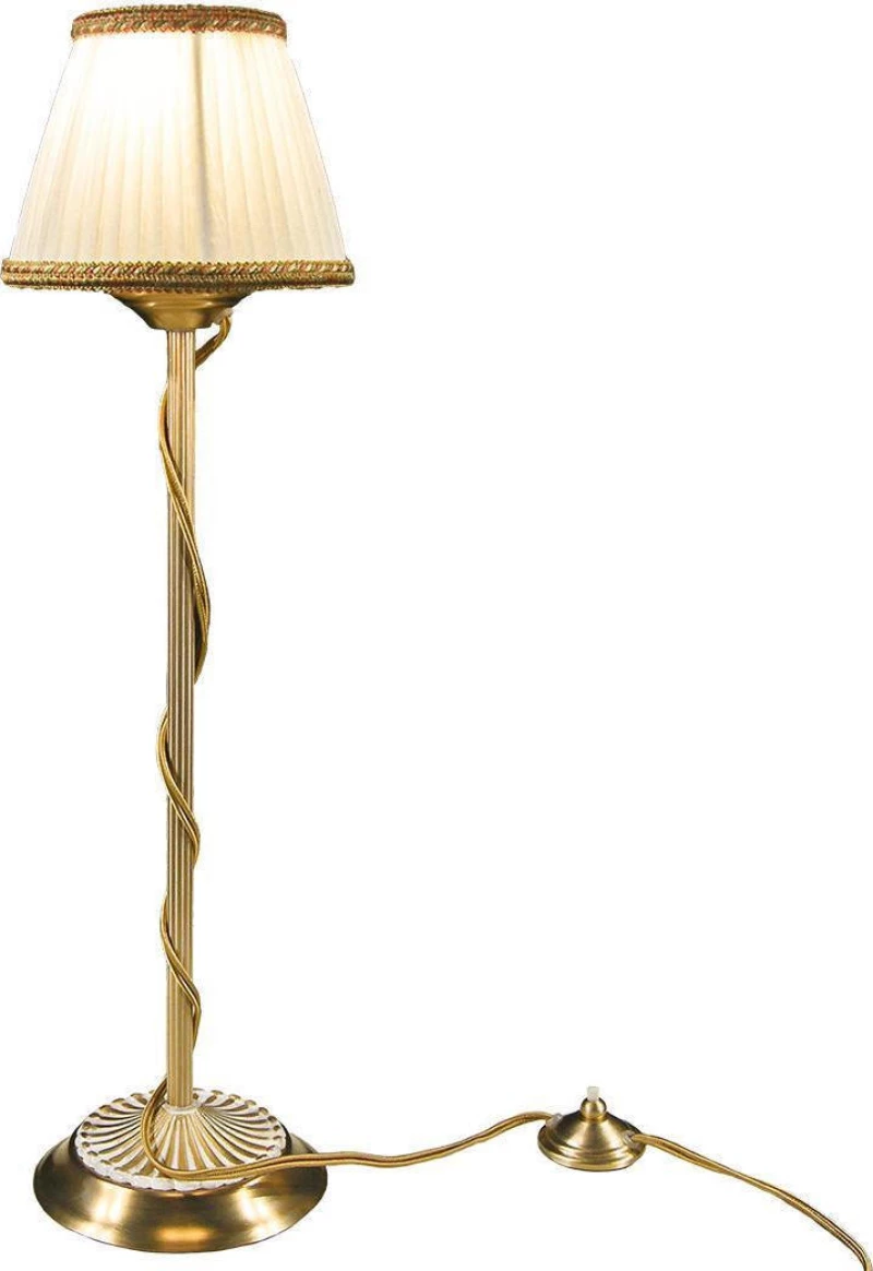 Mavros Lighting Όλυμπος Πορτατίφ με Μπεζ Καπέλο και Χρυσή Βάση