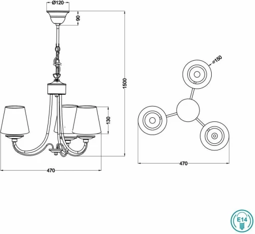 Trio Lighting Cortez Κρεμαστό Φωτιστικό Μοντέρνο Μονόφωτο Λευκό