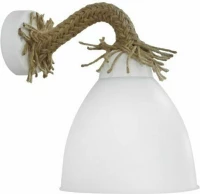 Heronia UT-25ΑΡ 90° OVO ROPE UT-WH Φωτιστικό Τοίχου Λευκό Λευκό