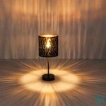 Globo Lighting Tuxon Πορτατίφ με Μαύρο Καπέλο και Μαύρη Βάση