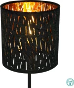Globo Lighting Tuxon Πορτατίφ με Μαύρο Καπέλο και Μαύρη Βάση