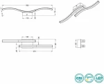 Trio Lighting Route Πλαφονιέρα Οροφής Μαύρη από Μέταλλο Μαύρο Ματ
