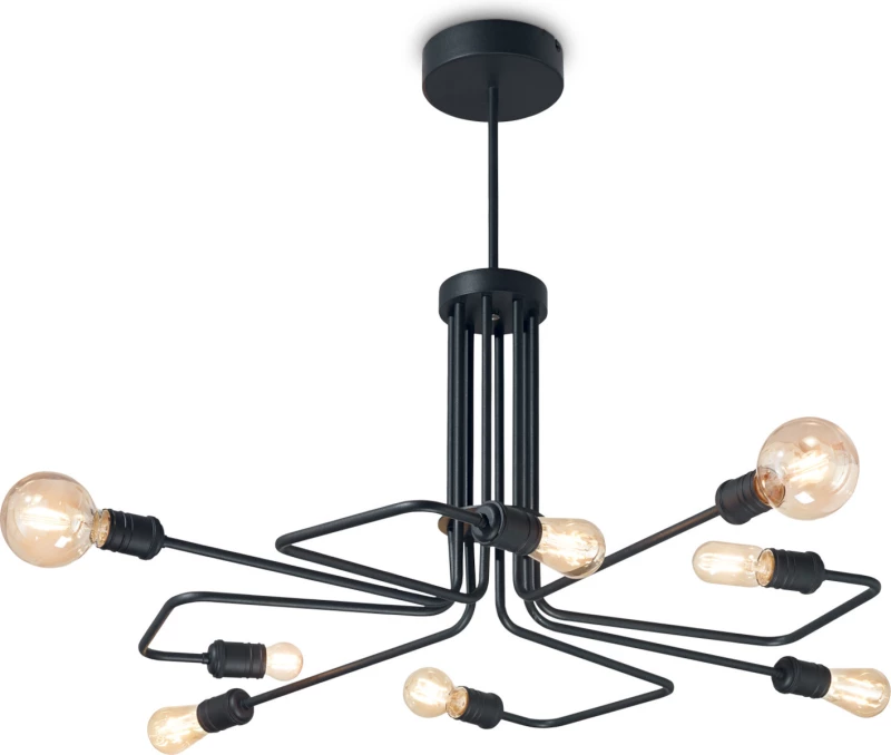 Ideal Lux Triumph Κρεμαστό Φωτιστικό Μοντέρνο Πολύφωτο Μαύρο