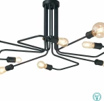 Ideal Lux Triumph Κρεμαστό Φωτιστικό Μοντέρνο Πολύφωτο Μαύρο