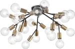 Ideal Lux Spark Κρεμαστό Φωτιστικό Μοντέρνο Πολύφωτο Μαύρο