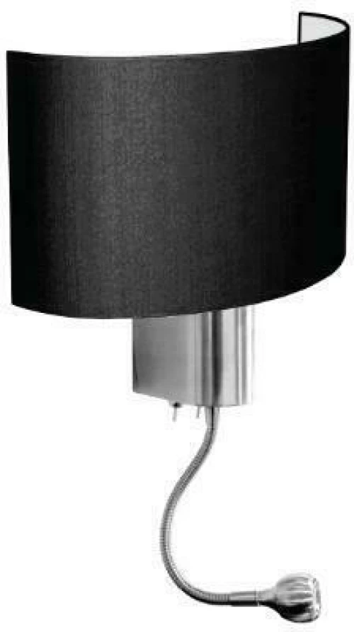 Φωτιστικό Τοίχου Ασημί LED 1W 3000K & E27