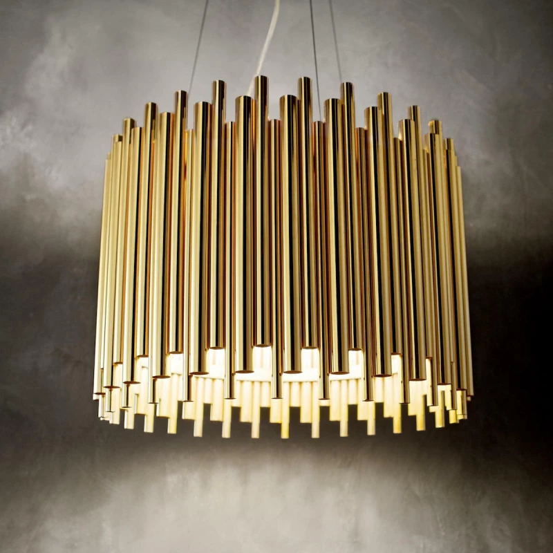 Ideal Lux Pan Κρεμαστό Φωτιστικό Μοντέρνο Πολύφωτο Χρυσό