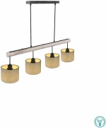 Κρεμαστό Φωτιστικό Ράγα Globo Lighting Roger 15378-4 Μαύρο
