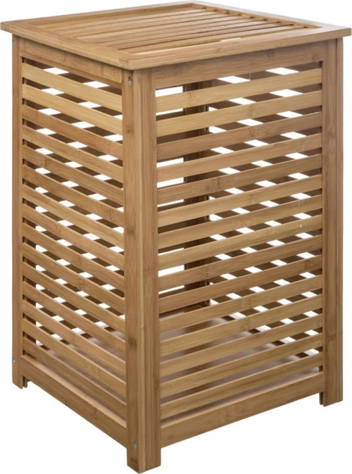 Καλάθι απλύτων μπάνιου bamboo 40Χ40Χ58 Plastona 07.160823