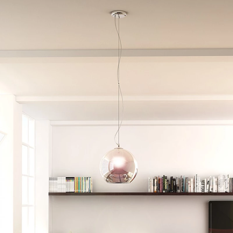Rendl Light Studio Beau Monde 30 Κρεμαστό Φωτιστικό Μοντέρνο Μονόφωτο Ασημί