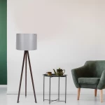 HomeMarkt Φωτιστικό Δαπέδου Γκρι με Ύψος 145cm