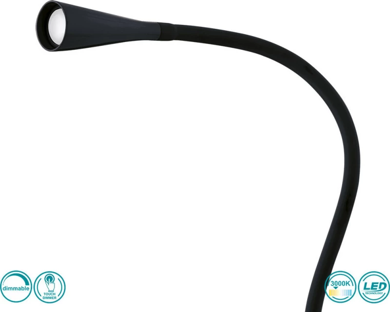 Φωτιστικό Γραφείου Led Snapora 94677 Black Eglo