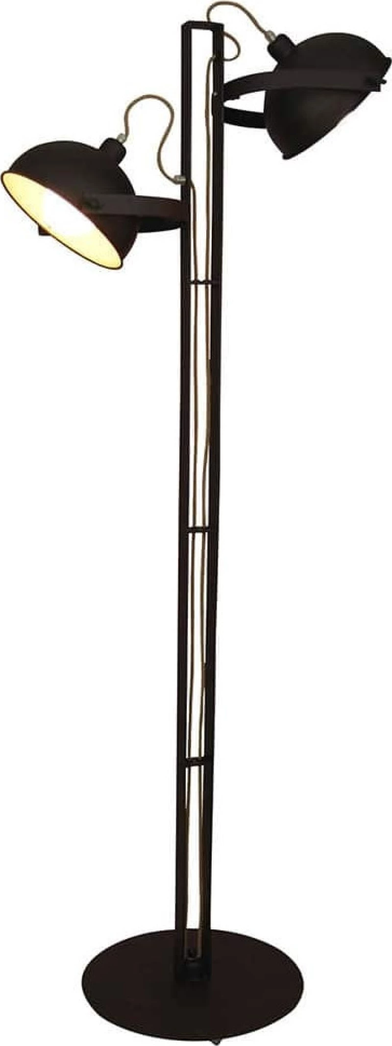 Home Lighting Omaha Vintage Φωτιστικό Δαπέδου Καφέ με Ύψος 170cm