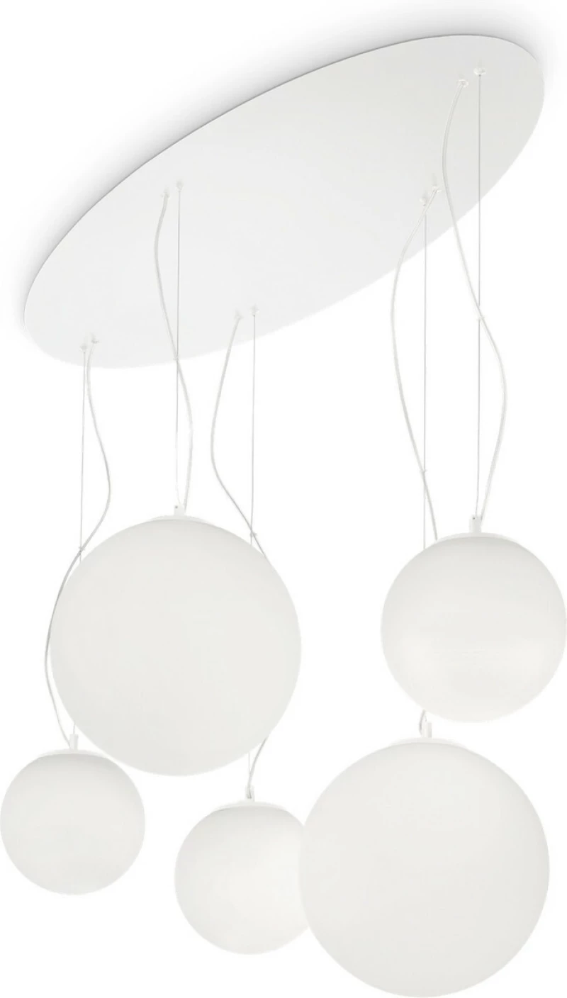 Ideal Lux Mapa Bianco SP5 Κρεμαστό Φωτιστικό Μοντέρνο Πολύφωτο Λευκό