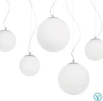 Ideal Lux Mapa Bianco SP5 Κρεμαστό Φωτιστικό Μοντέρνο Πολύφωτο Λευκό