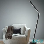 CInque Cicenza Φωτιστικό Δαπέδου Μαύρο με Ύψος 181cm Μαύρο Ματ