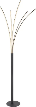 Globo Lighting Bizzy Φωτιστικό Δαπέδου Μαύρο με Ύψος 187cm Μαύρο