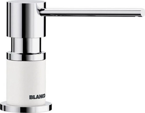 Lato Blanco Silgranit® Dispenser White / Chrome