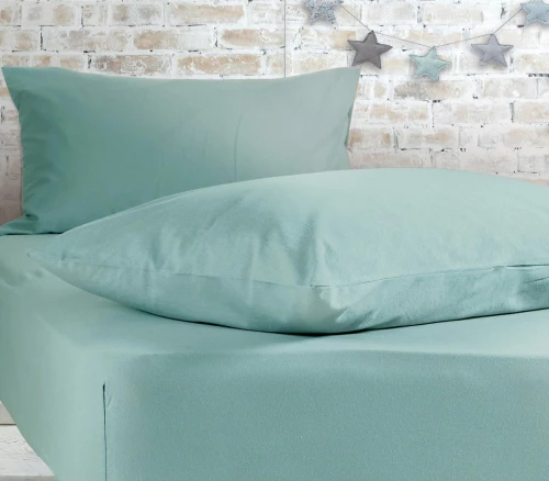 Nef-Nef Σεντόνι Διπλό με Λάστιχο 140x200 Jersey Aqua