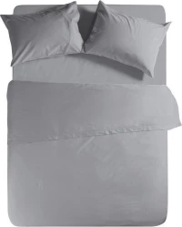 Nef-Nef Σεντόνι Ημίδιπλο με Λάστιχο 120x200 Basic 726 Light Grey