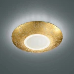 Trio Lighting Chiros Πλαφονιέρα Οροφής Χρυσή από Γυαλί