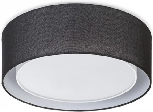 Rendl Light Studio Otis Πλαφονιέρα Οροφής Μαύρη από Ύφασμα