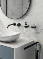 Gedy Dispenser Pirinei PI81 Γυαλί Μαύρο