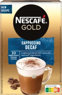 Nescafe Στιγμιαίος Gold Cappuccino Decaf 10x12.5gr