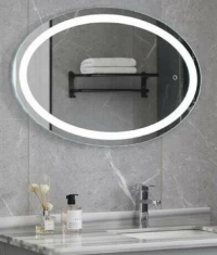Gloria Ovale Led Καθρεπτης Led Touch 60X80 (77-0120)