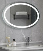 Gloria Ovale Led Καθρεπτης Led Touch 60X80 (77-0120)