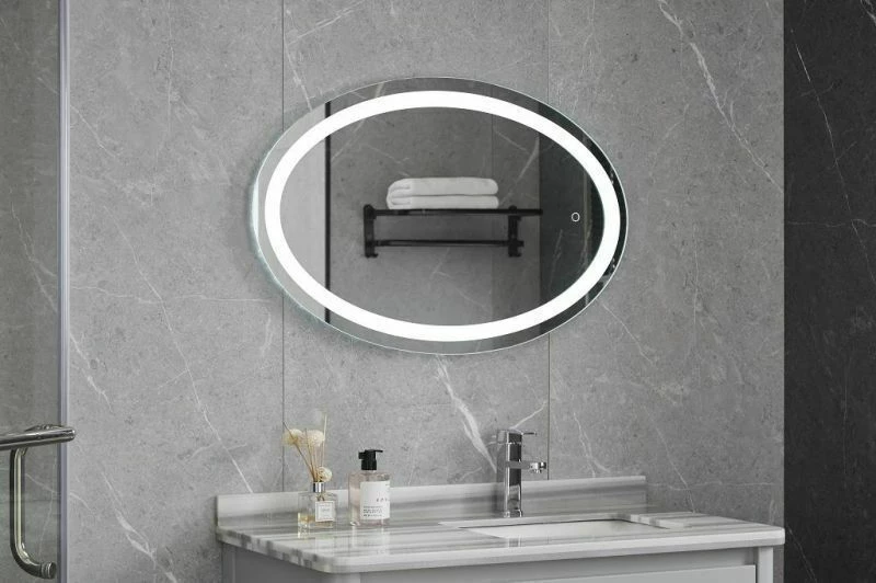 Gloria Ovale Led Καθρεπτης Led Touch 60X80 (77-0120)