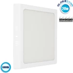 GloboStar Εξωτερικό LED Panel 20W 6000K 1920lm Ψυχρό Λευκό 21.5x21.5εκ. 01887