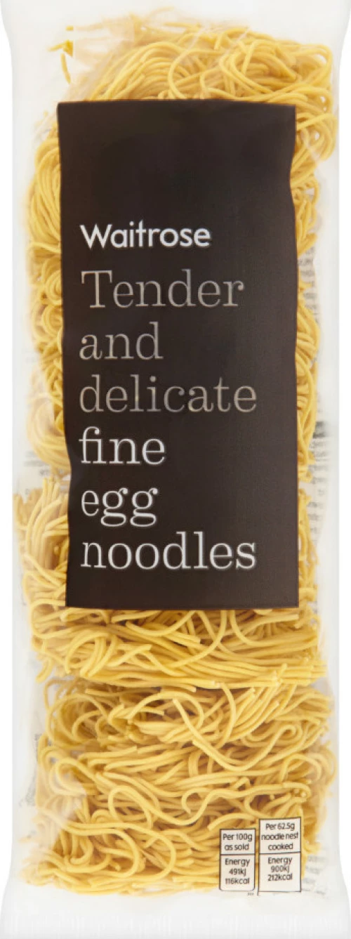 Waitrose Noodles Fine Egg 250gr