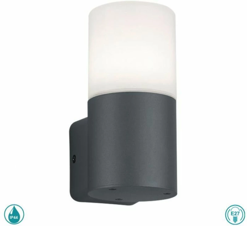 Trio Lighting Hoosic Επιτοίχιο Εξωτερικό Φωτιστικό Ανθρακί 224060142