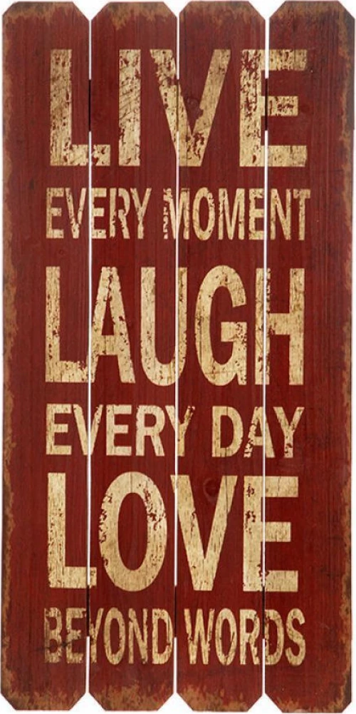 Πινακακι 30Χ60 Εκ. Live-Laugh-Love (#56126)
