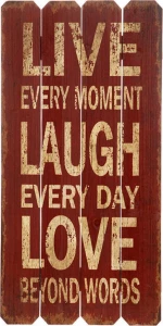 Πινακακι 30Χ60 Εκ. Live-Laugh-Love (#56126)