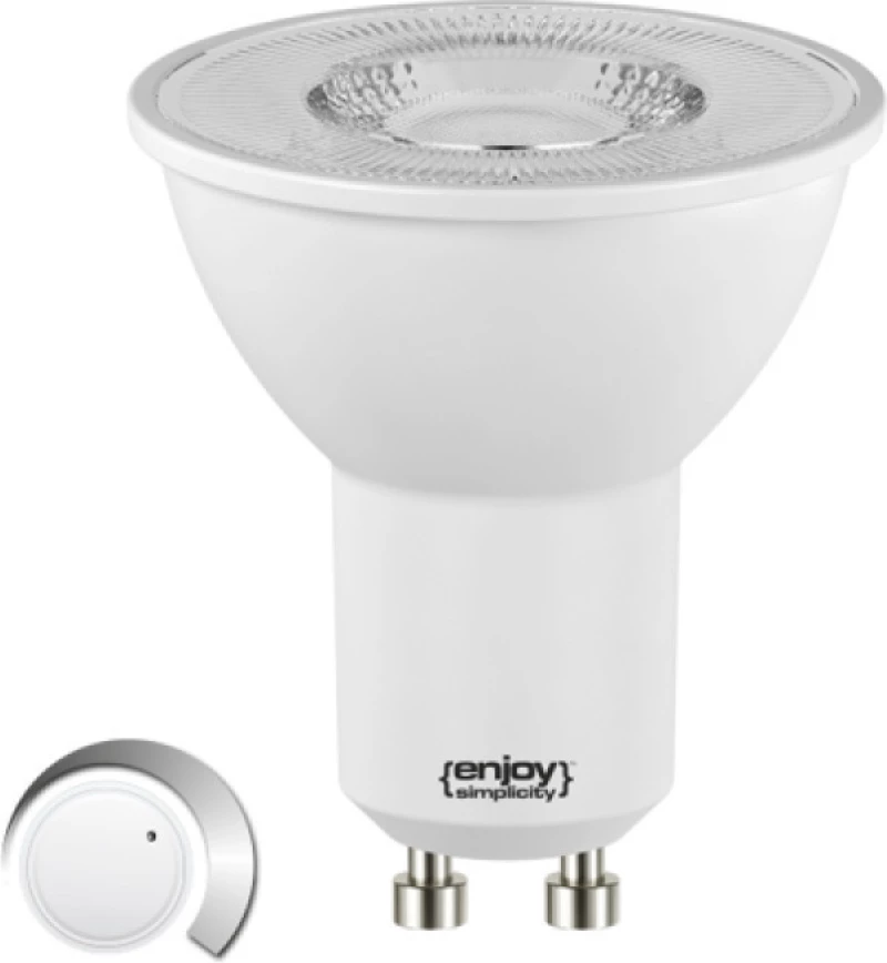 Elvhx Λάμπα LED για Ντουί GU10 Θερμό Λευκό 420lm Dimmable