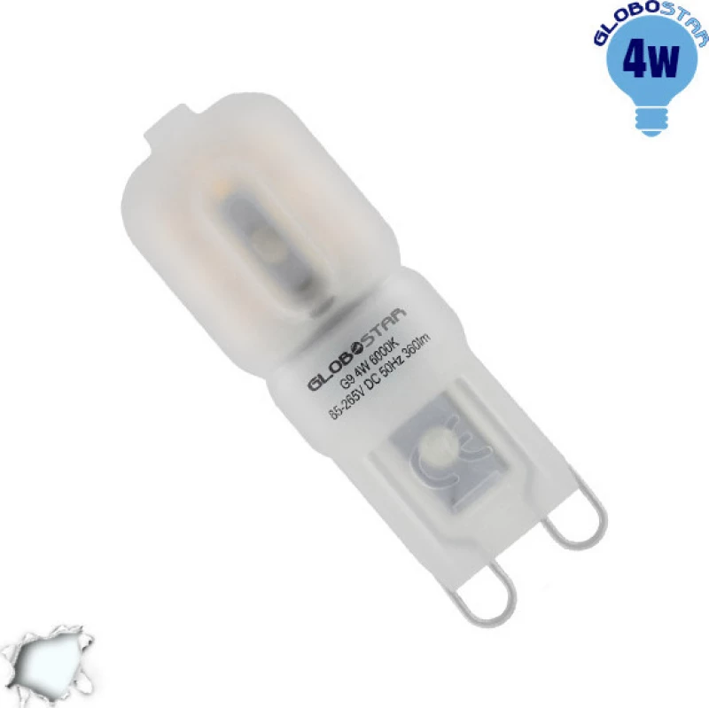 GloboStar Λάμπα LED για Ντουί G9 Ψυχρό Λευκό 390lm