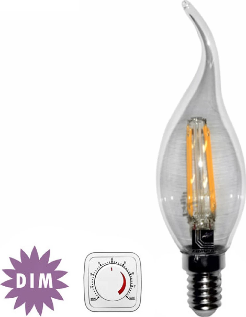 Adeleq Λάμπα LED για Ντουί E14 Θερμό Λευκό 660lm Dimmable