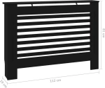 vidaXL Κάλυμμα Καλοριφέρ 112x19x81cm 288183