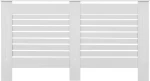 vidaXL Κάλυμμα Καλοριφέρ Λευκό 152x19x81,5εκ. από MDF 284321