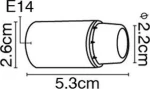 VK Lighting VK/GH-07/W E14 White