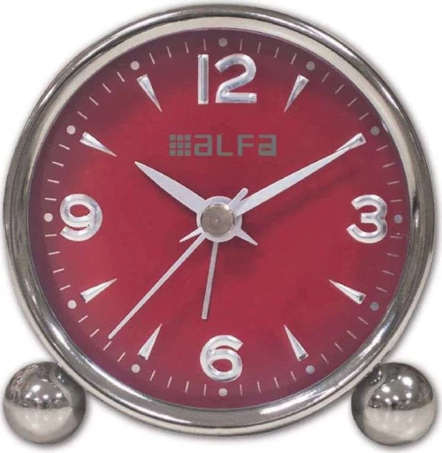 Alfa Επιτραπέζιο Ρολόι ΑΜ03 Κόκκινο