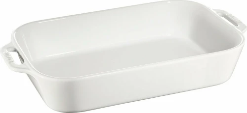 Staub Σαλατιέρα Rectangular Ceramic Λευκή